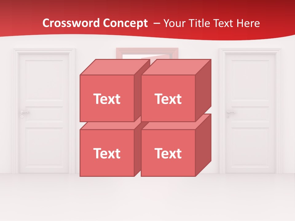 Frame Clean Keyhole PowerPoint Template