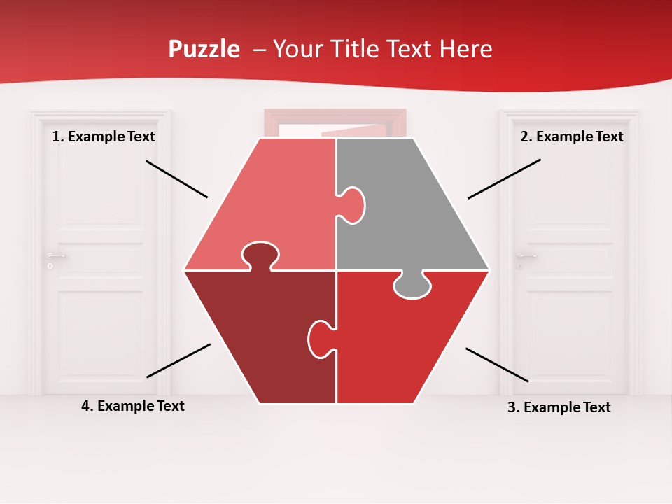 Frame Clean Keyhole PowerPoint Template