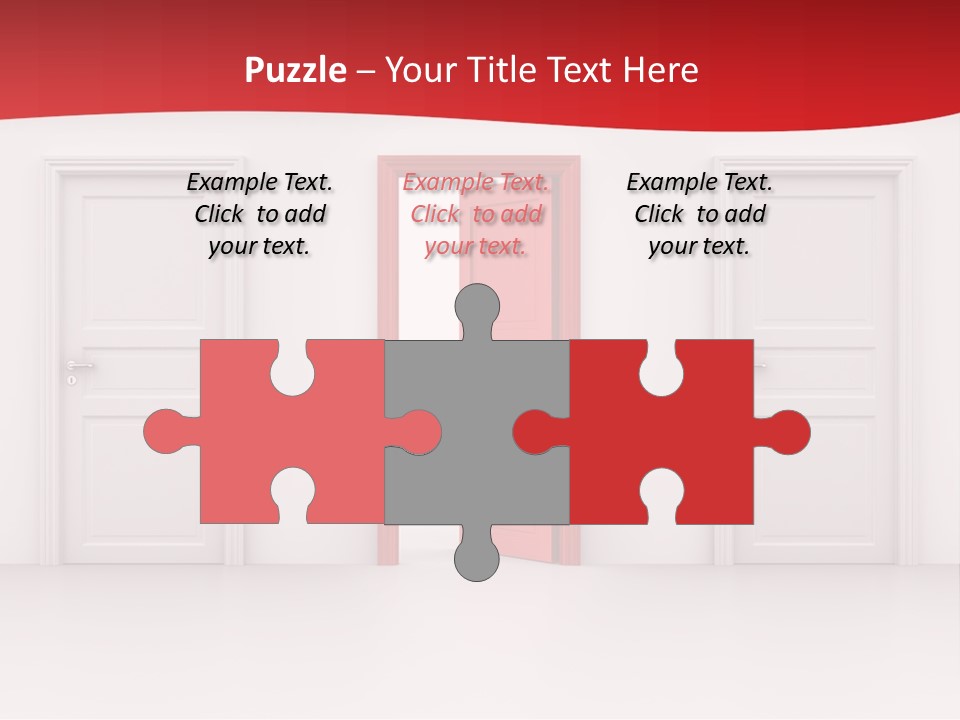 Frame Clean Keyhole PowerPoint Template