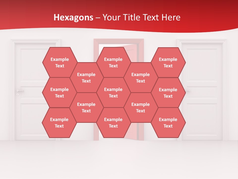 Frame Clean Keyhole PowerPoint Template