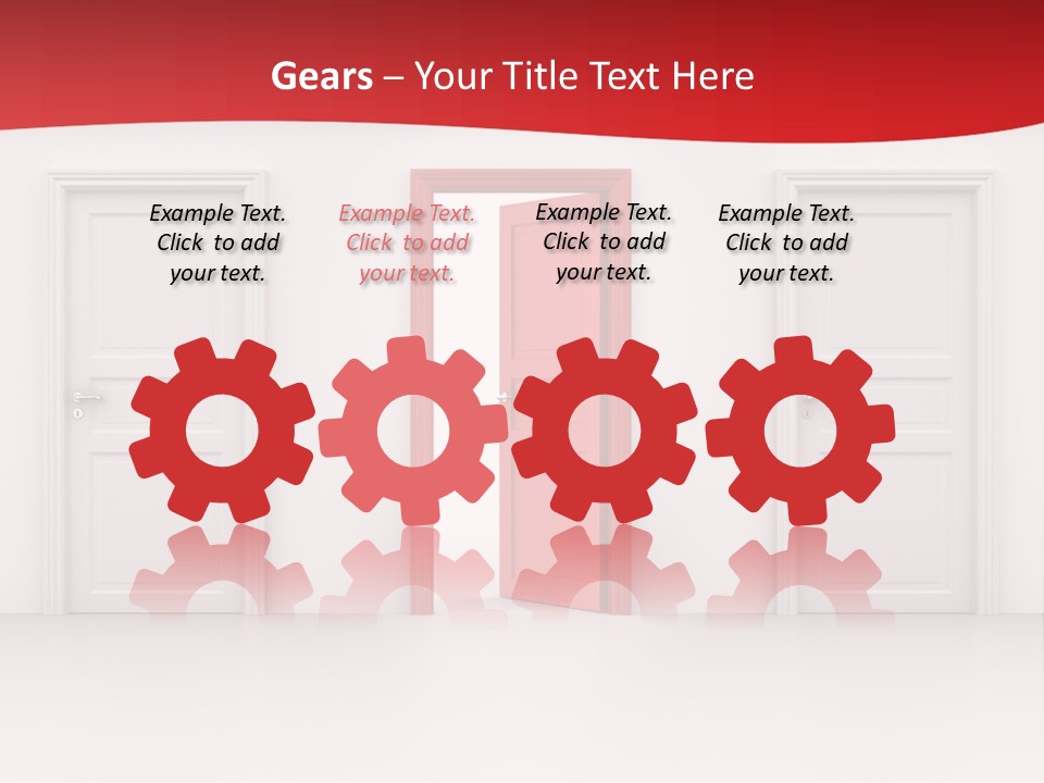 Frame Clean Keyhole PowerPoint Template