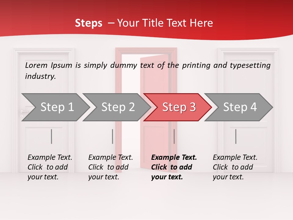 Frame Clean Keyhole PowerPoint Template