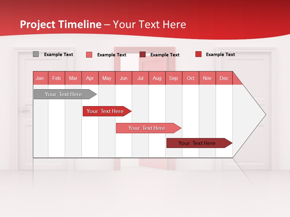 Frame Clean Keyhole PowerPoint Template