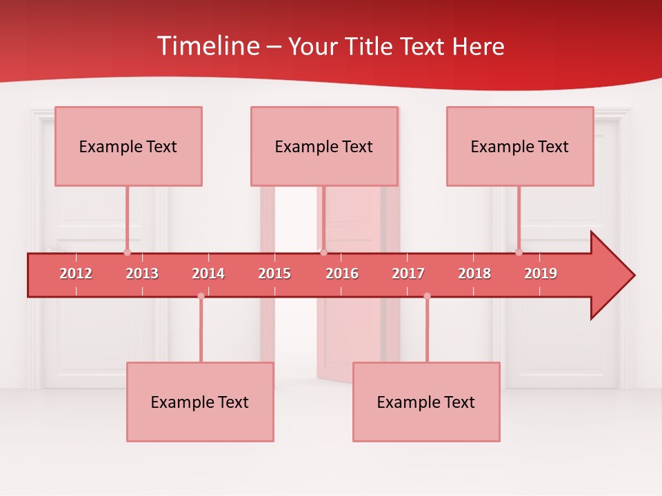 Frame Clean Keyhole PowerPoint Template
