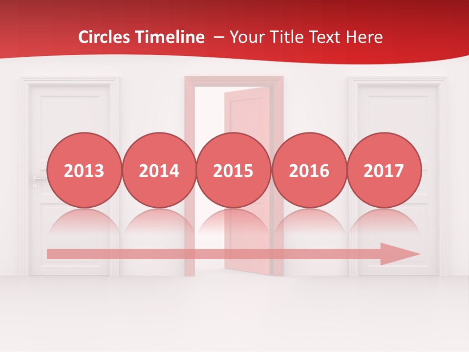 Frame Clean Keyhole PowerPoint Template