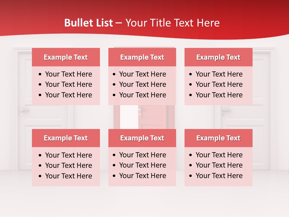 Frame Clean Keyhole PowerPoint Template