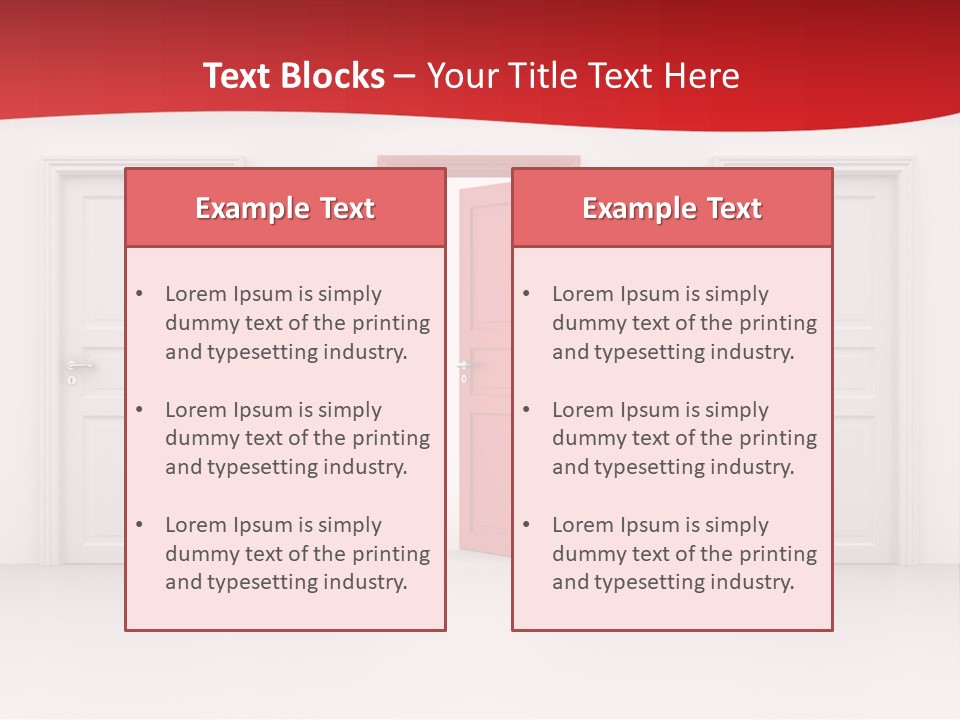 Frame Clean Keyhole PowerPoint Template