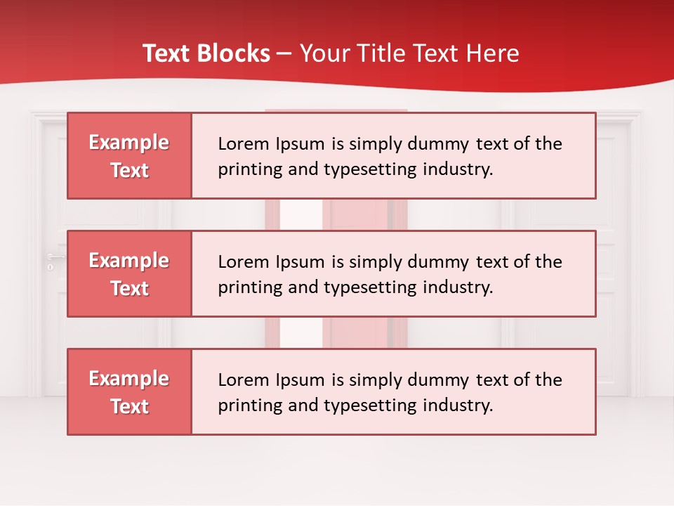 Frame Clean Keyhole PowerPoint Template