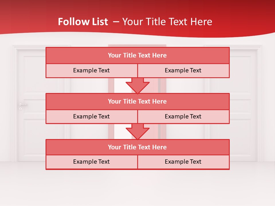 Frame Clean Keyhole PowerPoint Template