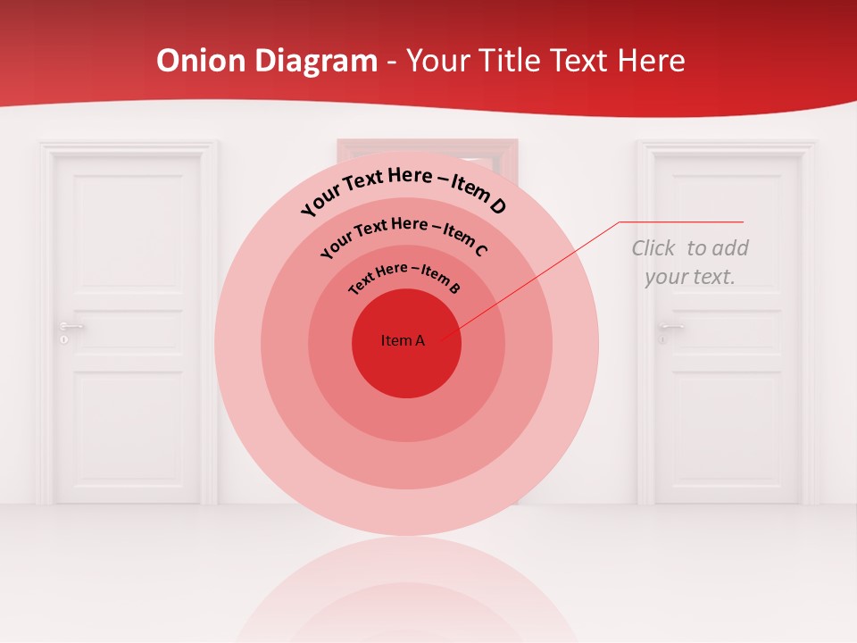 Frame Clean Keyhole PowerPoint Template