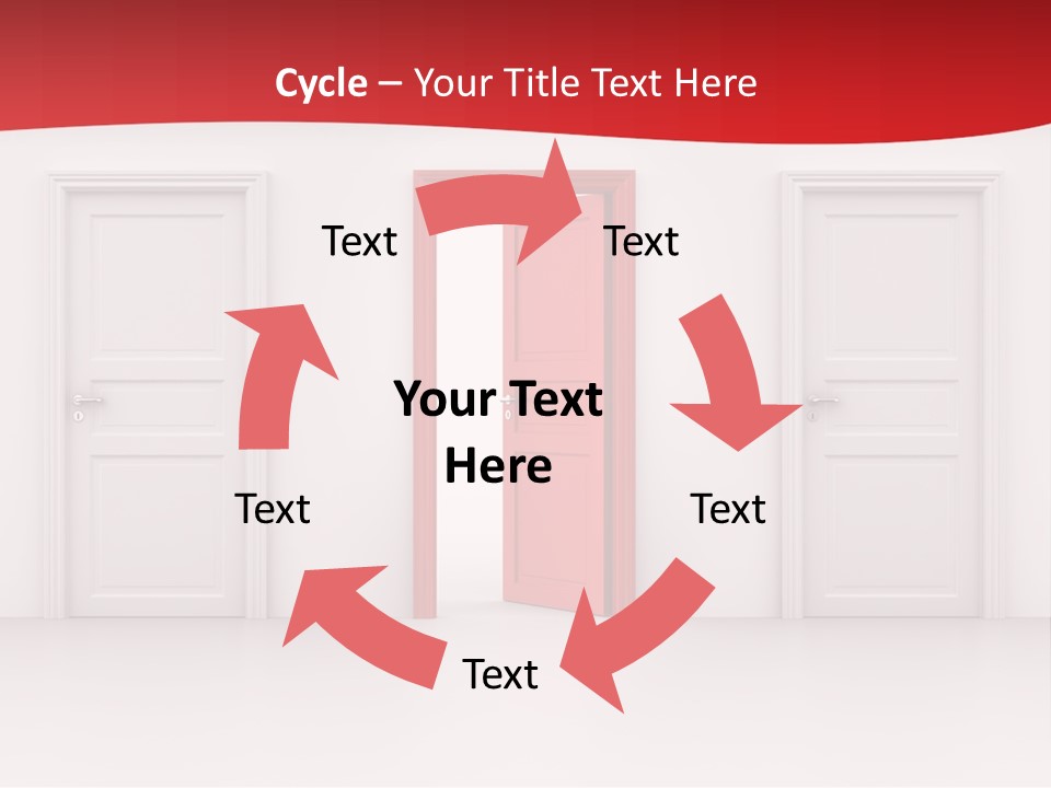 Frame Clean Keyhole PowerPoint Template