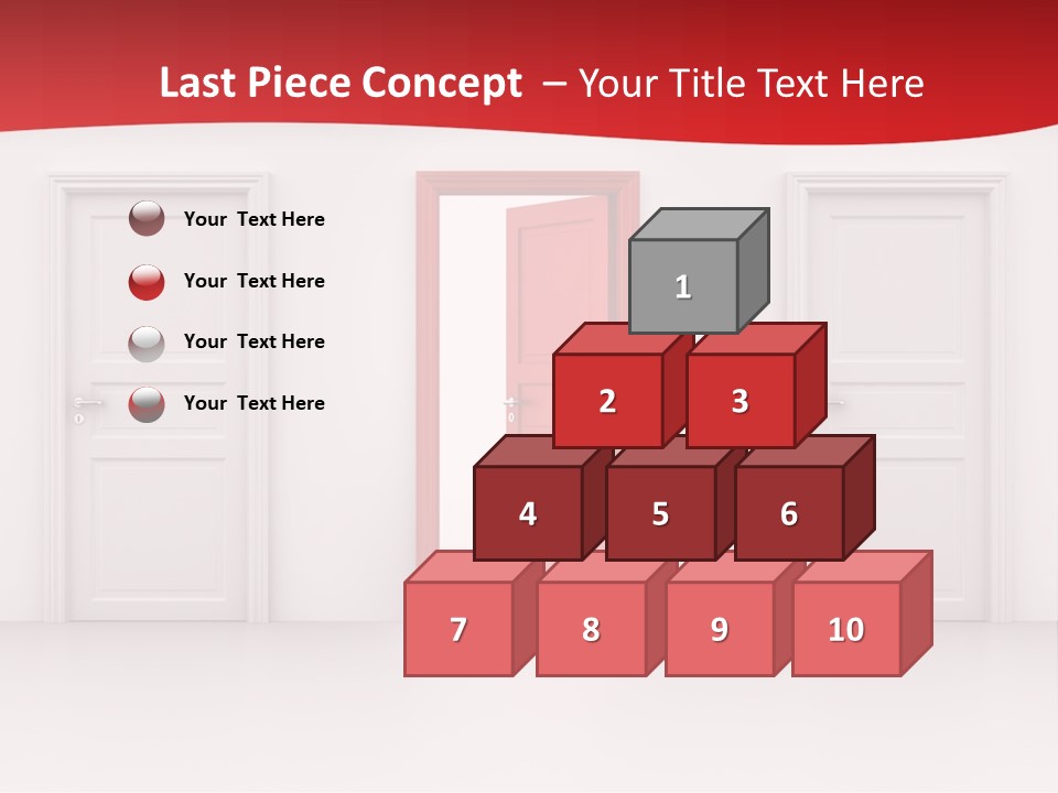 Frame Clean Keyhole PowerPoint Template