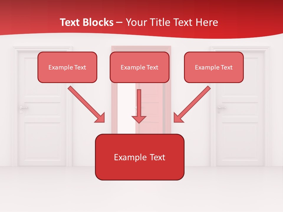 Frame Clean Keyhole PowerPoint Template