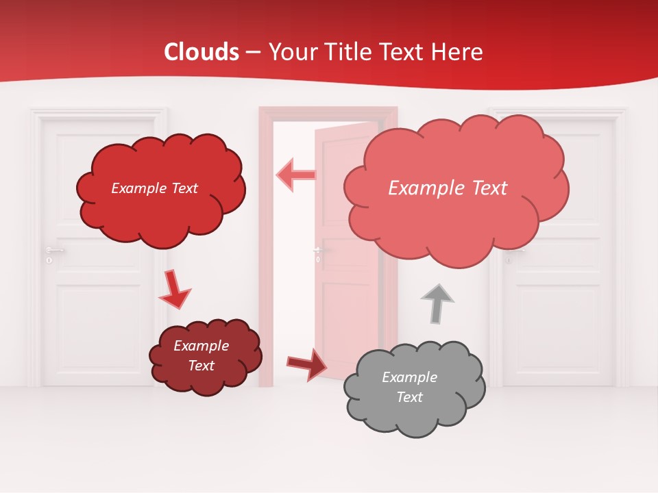 Frame Clean Keyhole PowerPoint Template