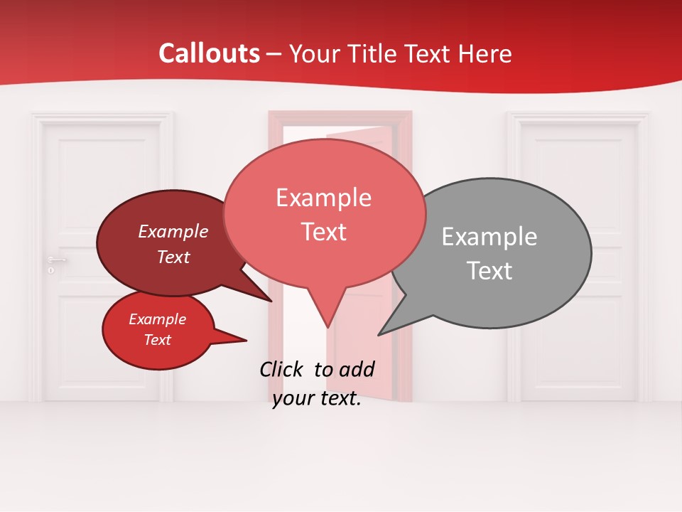 Frame Clean Keyhole PowerPoint Template