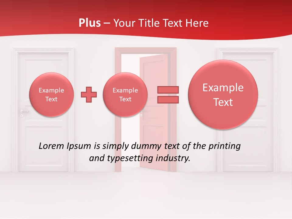 Frame Clean Keyhole PowerPoint Template