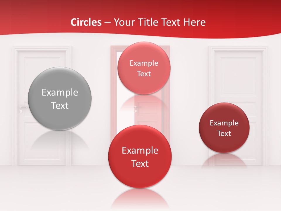 Frame Clean Keyhole PowerPoint Template