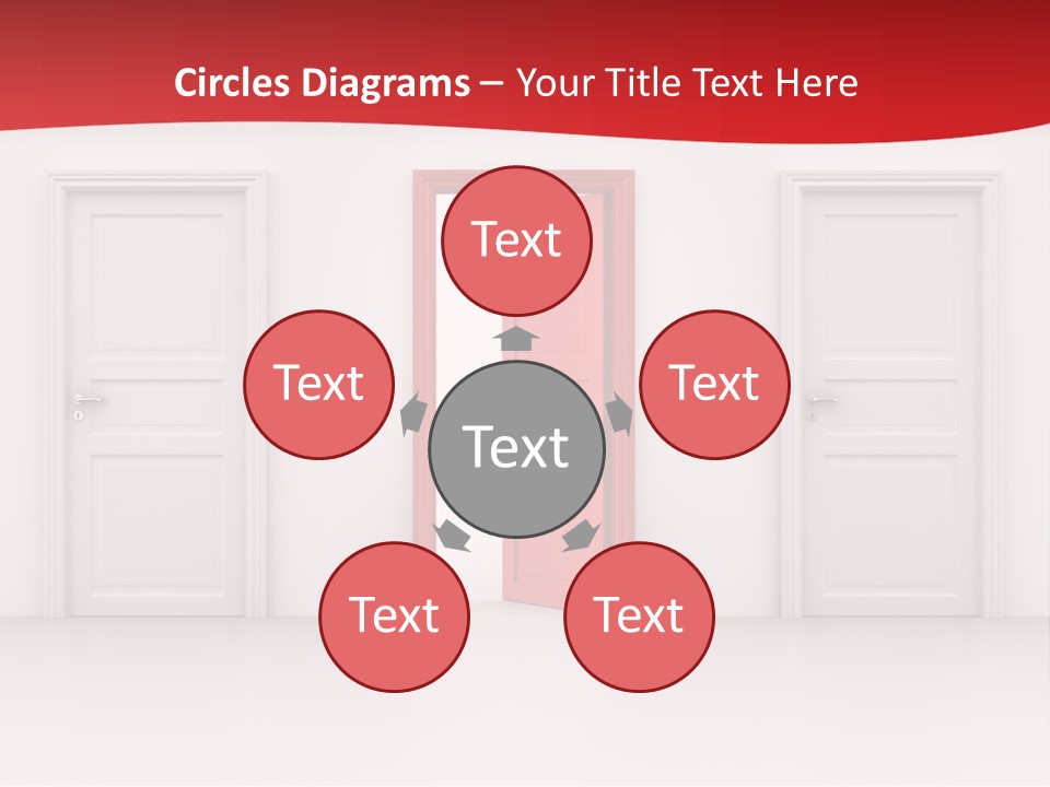 Frame Clean Keyhole PowerPoint Template