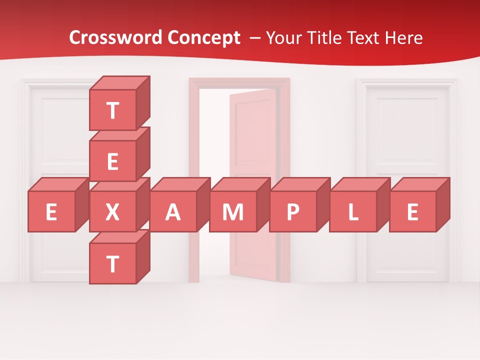 Frame Clean Keyhole PowerPoint Template