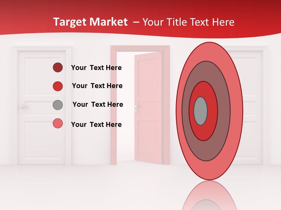 Frame Clean Keyhole PowerPoint Template