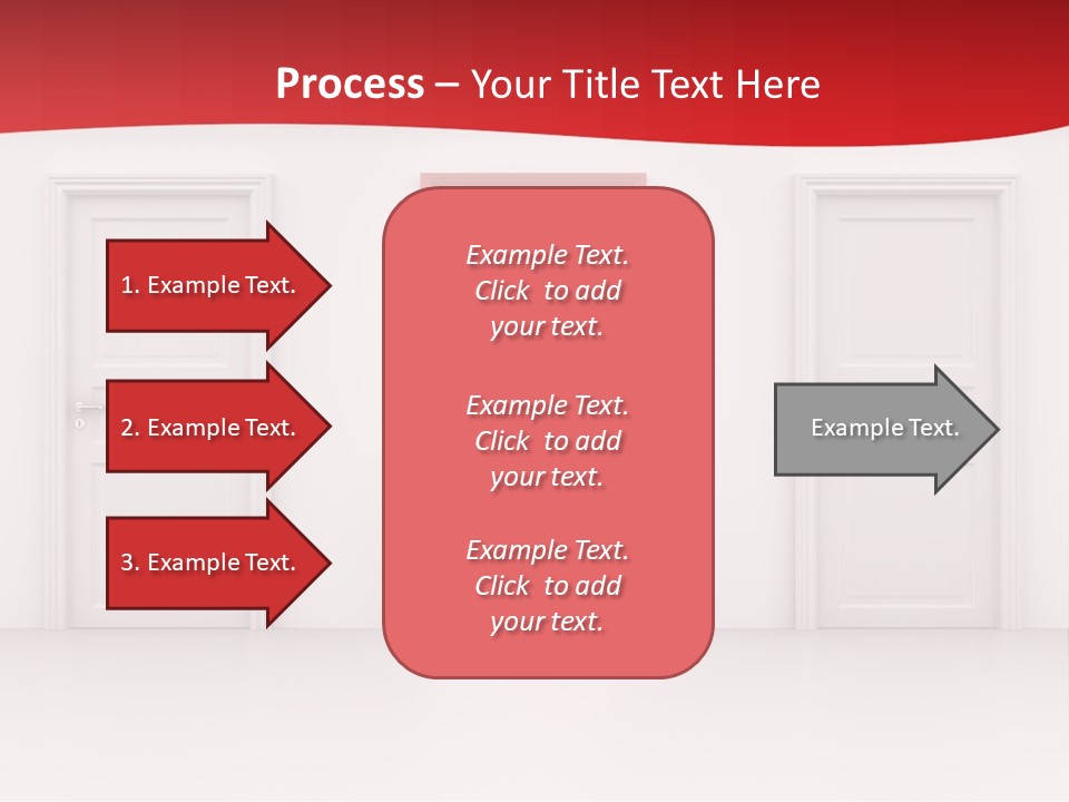 Frame Clean Keyhole PowerPoint Template