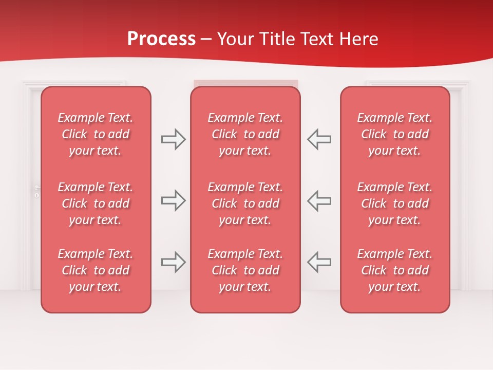 Frame Clean Keyhole PowerPoint Template