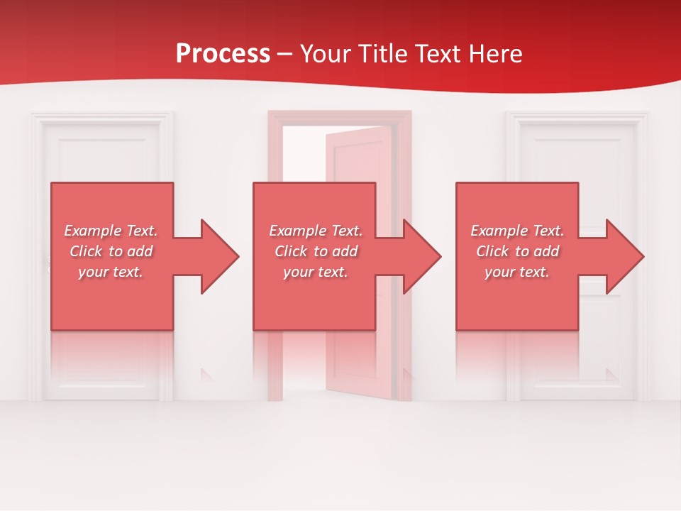 Frame Clean Keyhole PowerPoint Template