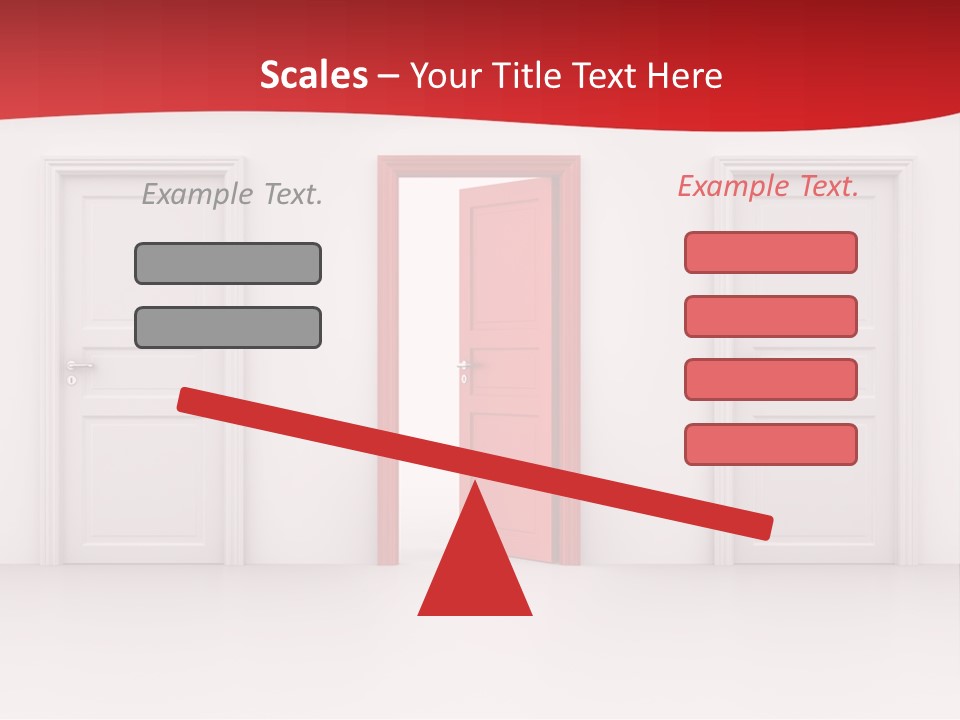 Frame Clean Keyhole PowerPoint Template