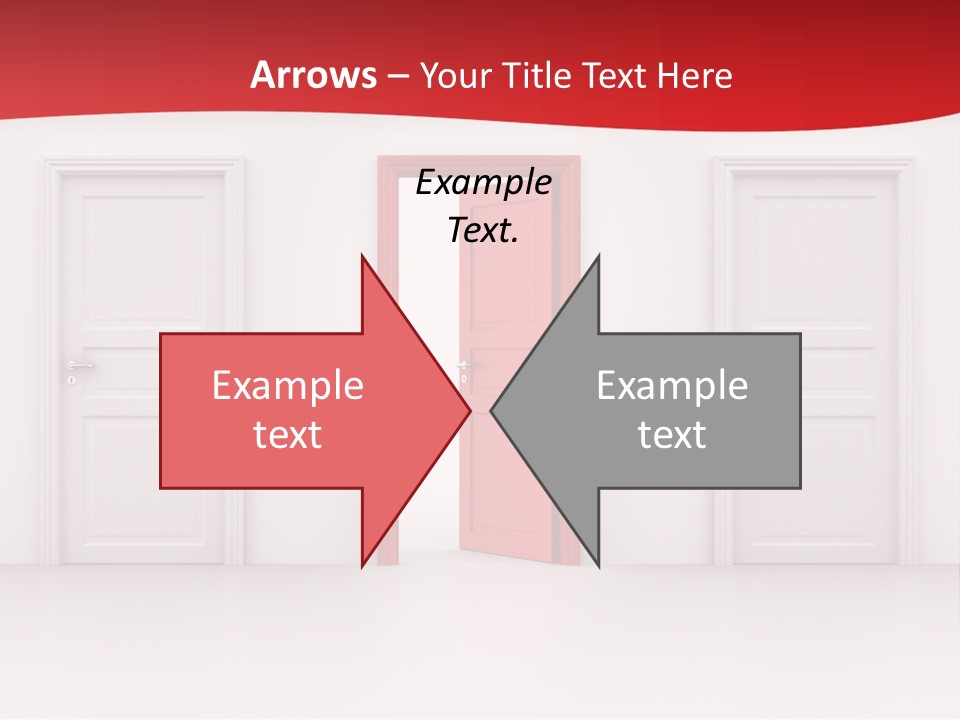 Frame Clean Keyhole PowerPoint Template