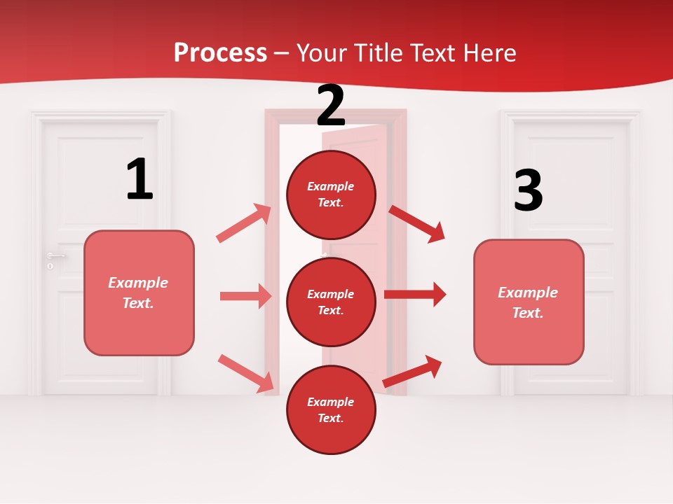 Frame Clean Keyhole PowerPoint Template