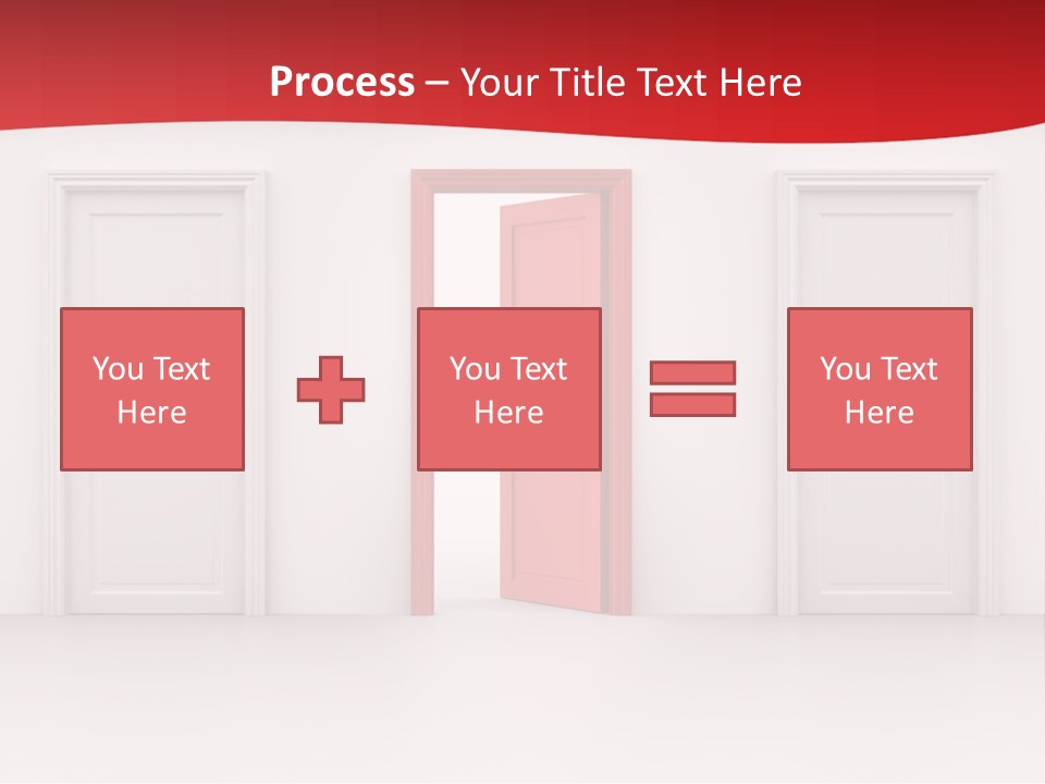Frame Clean Keyhole PowerPoint Template