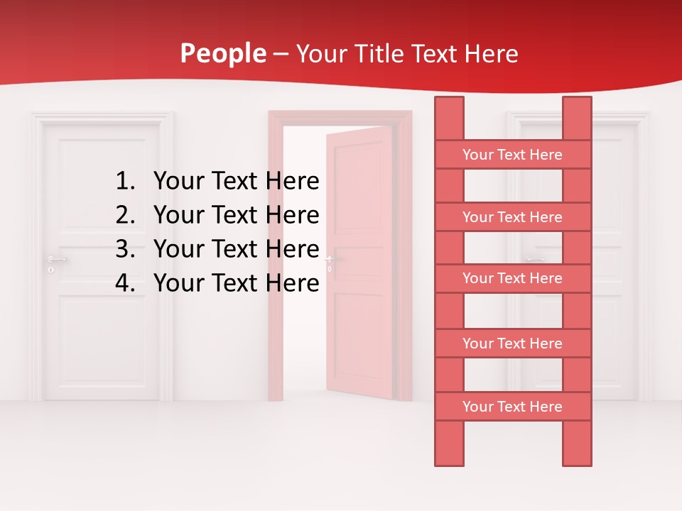 Frame Clean Keyhole PowerPoint Template