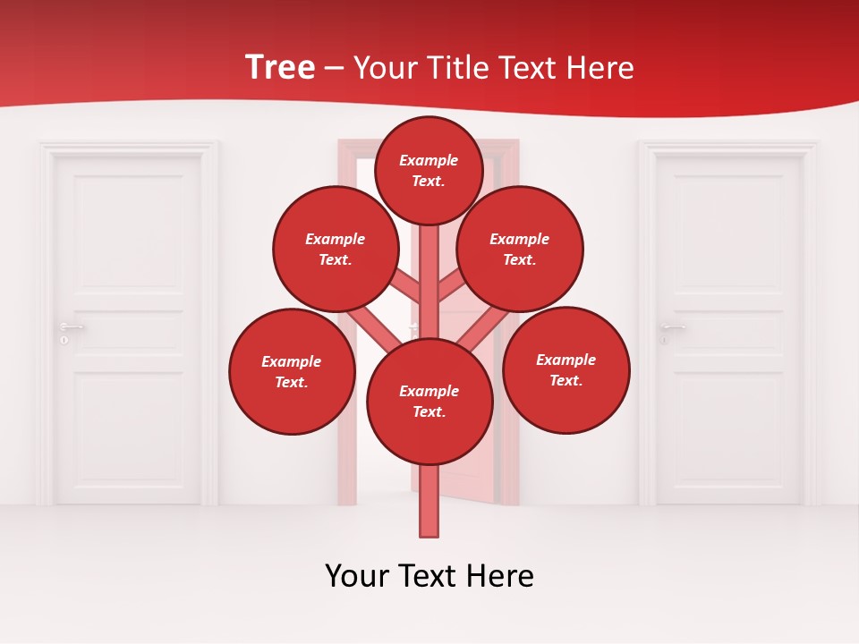 Frame Clean Keyhole PowerPoint Template