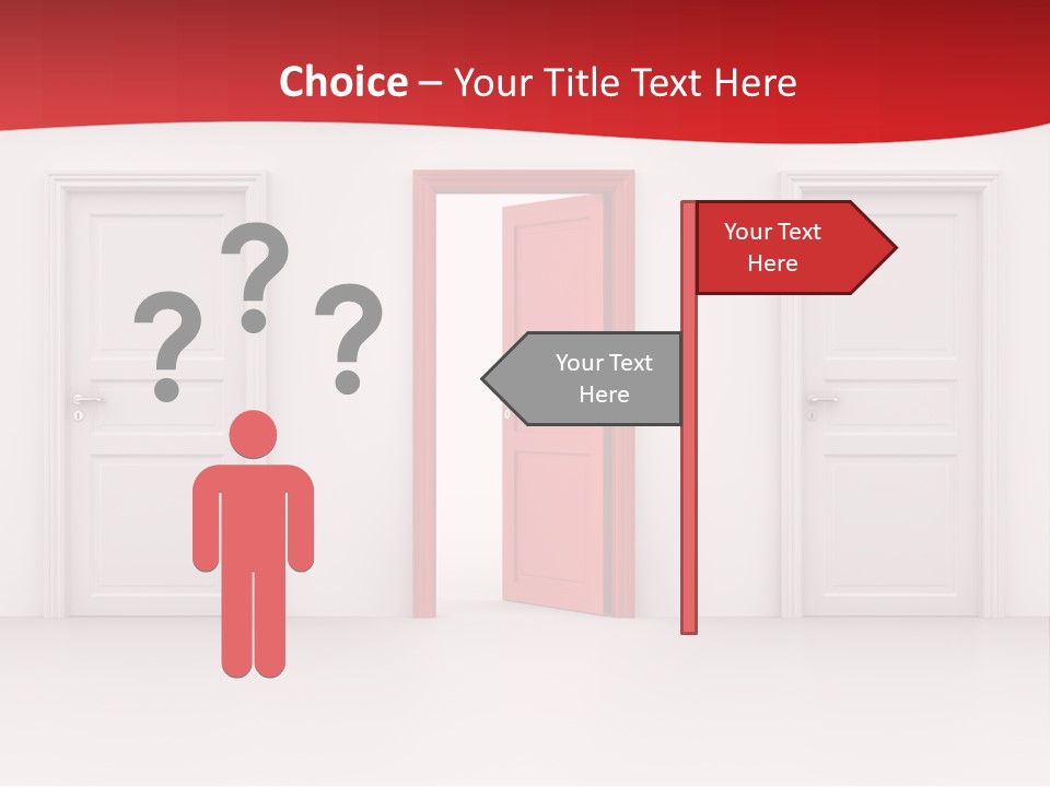 Frame Clean Keyhole PowerPoint Template