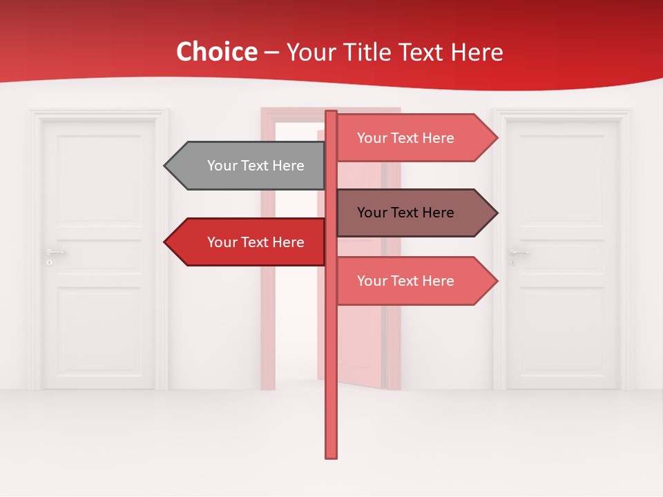 Frame Clean Keyhole PowerPoint Template