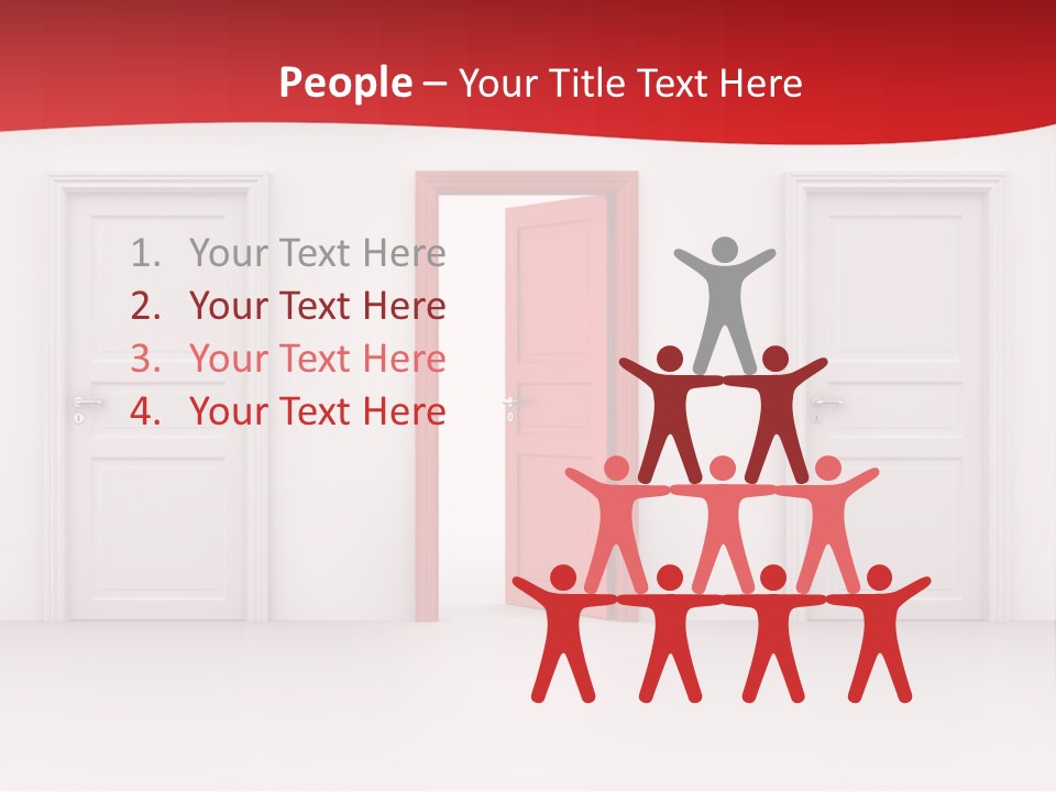 Frame Clean Keyhole PowerPoint Template