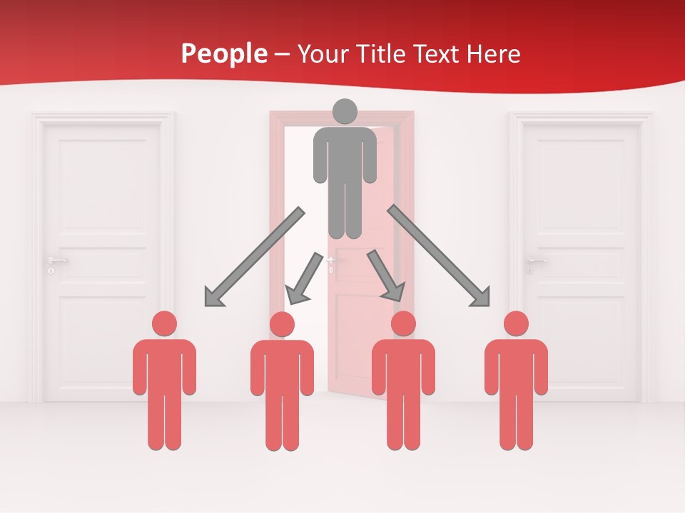 Frame Clean Keyhole PowerPoint Template