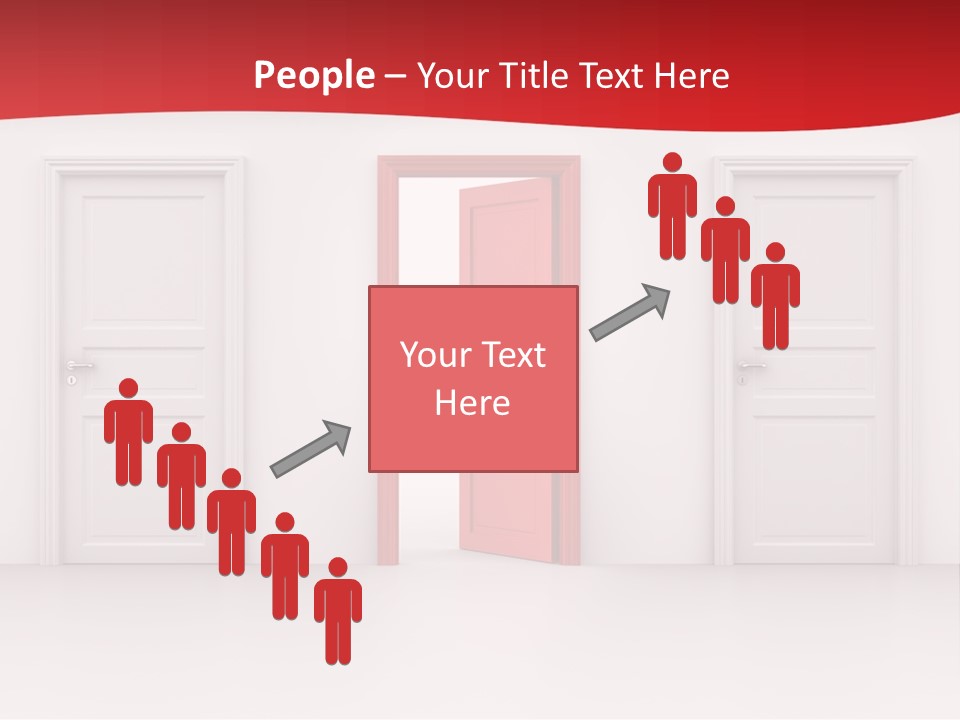 Frame Clean Keyhole PowerPoint Template