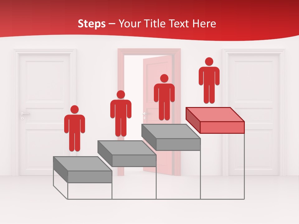 Frame Clean Keyhole PowerPoint Template
