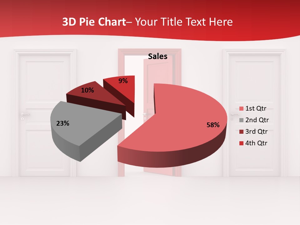 Frame Clean Keyhole PowerPoint Template