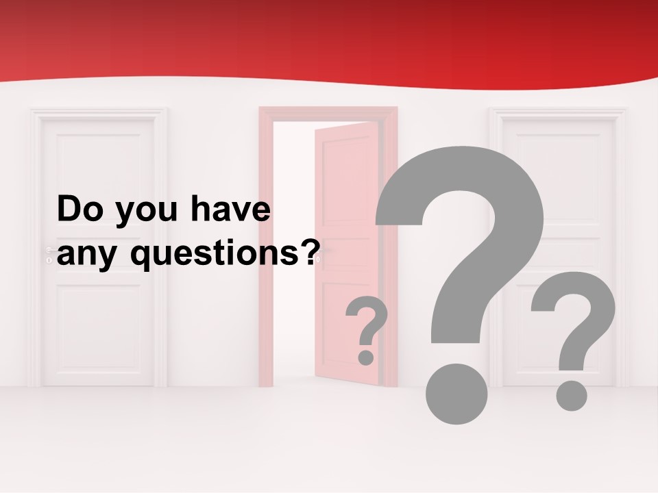 Frame Clean Keyhole PowerPoint Template