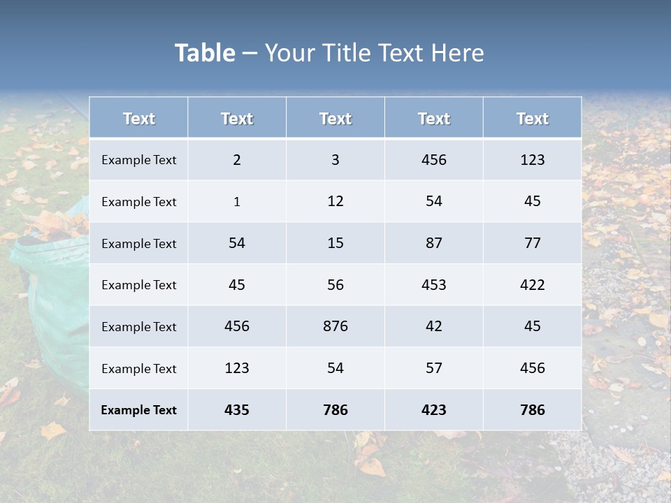 Fall Bag Orange PowerPoint Template