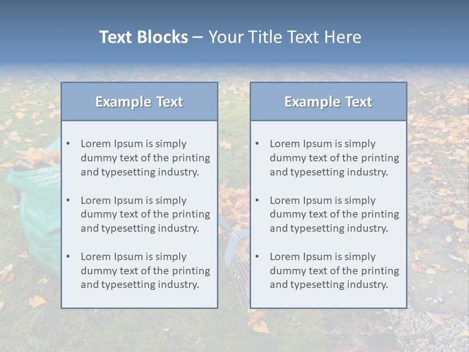 Fall Bag Orange PowerPoint Template