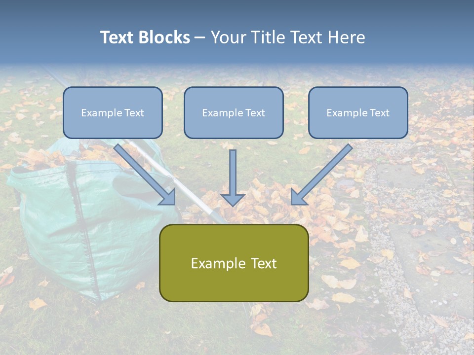 Fall Bag Orange PowerPoint Template