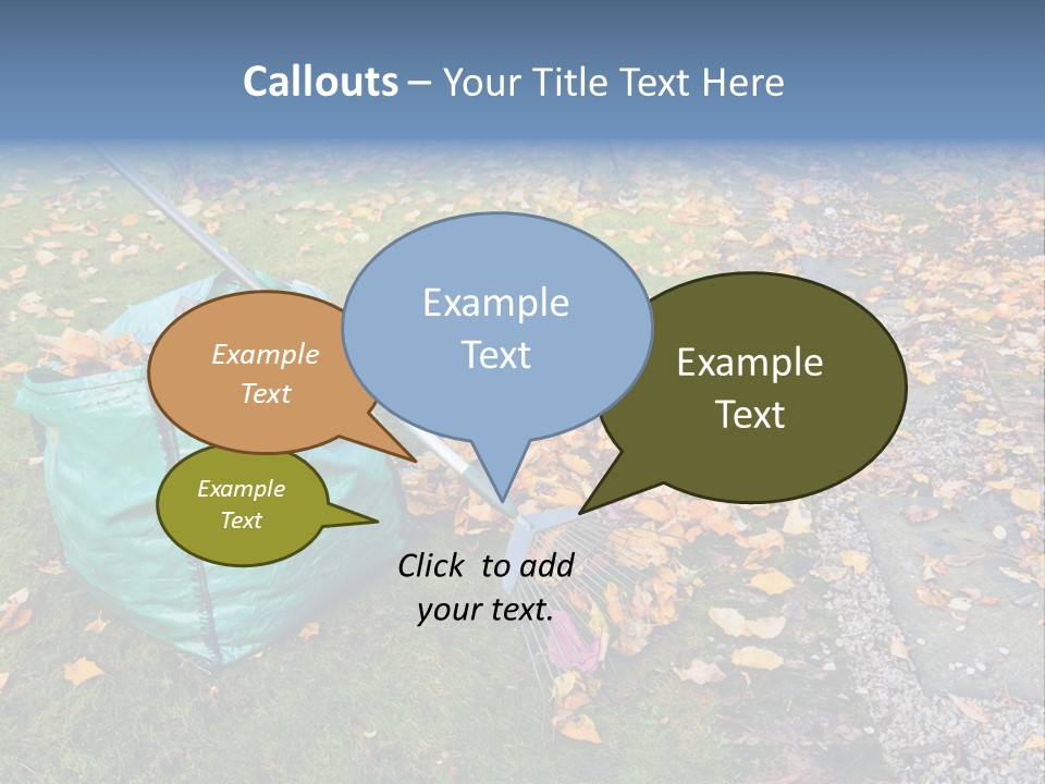 Fall Bag Orange PowerPoint Template