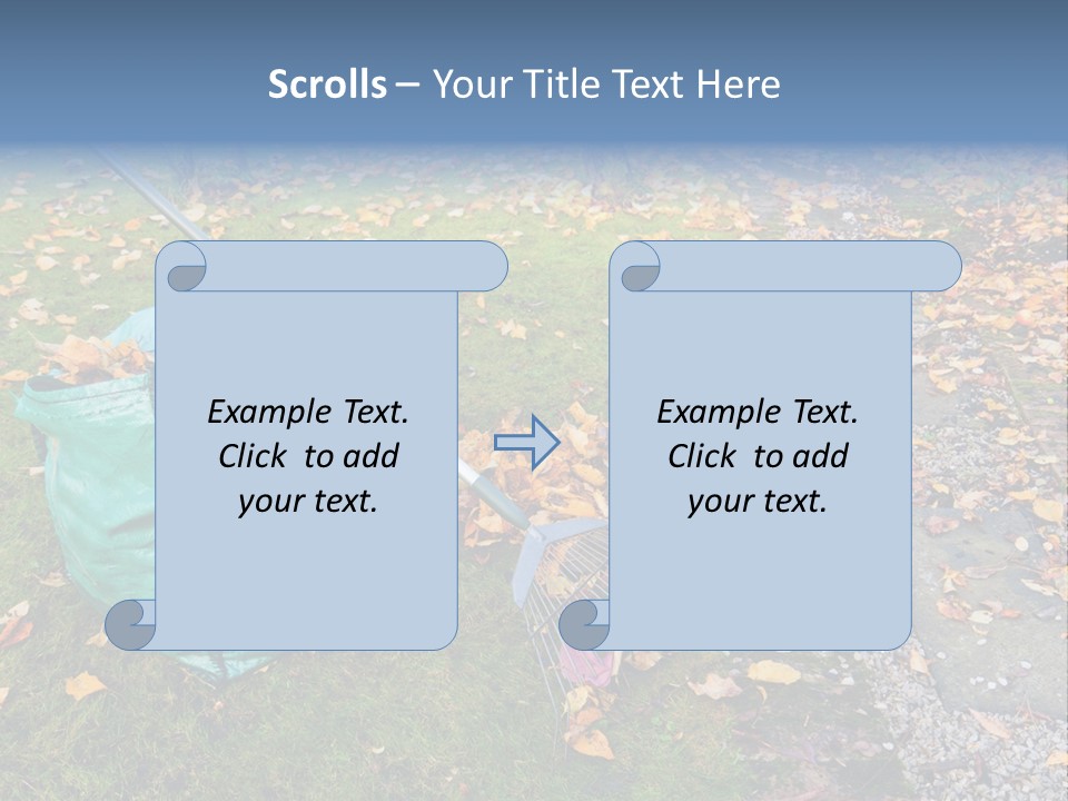 Fall Bag Orange PowerPoint Template