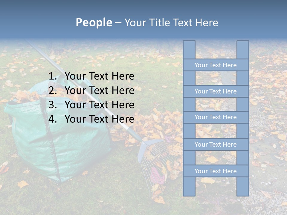 Fall Bag Orange PowerPoint Template