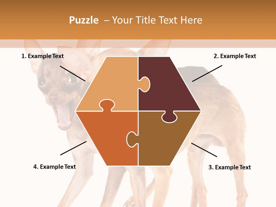 Two Small Dogs Standing Next To Each Other PowerPoint Template