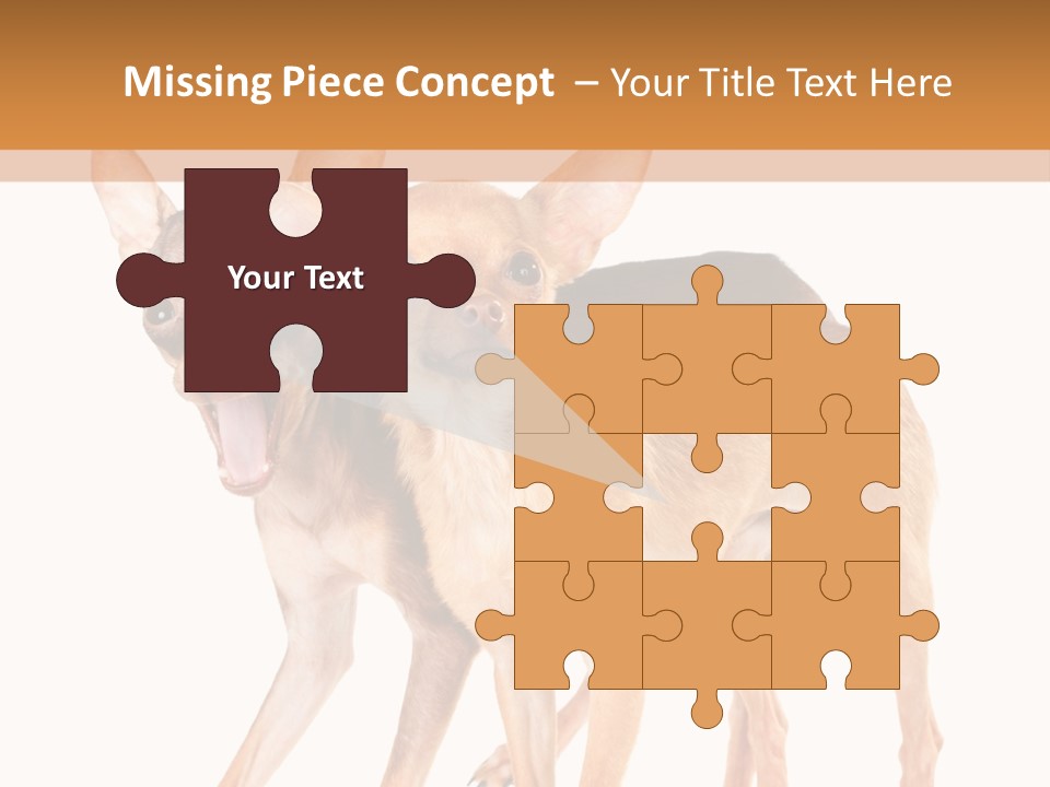 Two Small Dogs Standing Next To Each Other PowerPoint Template