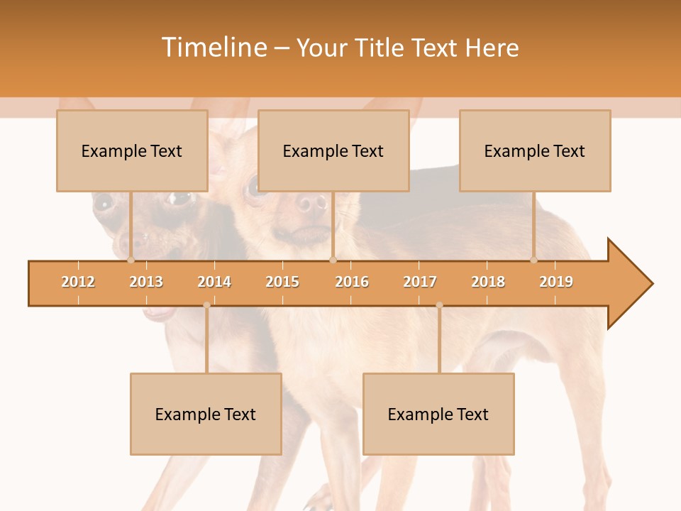 Two Small Dogs Standing Next To Each Other PowerPoint Template